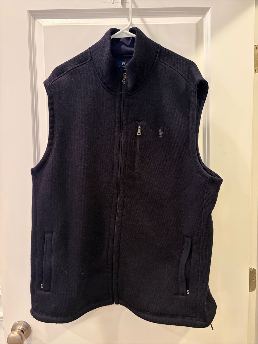 Ralph Lauren Dark Blue Full-Zip Fleece Vest